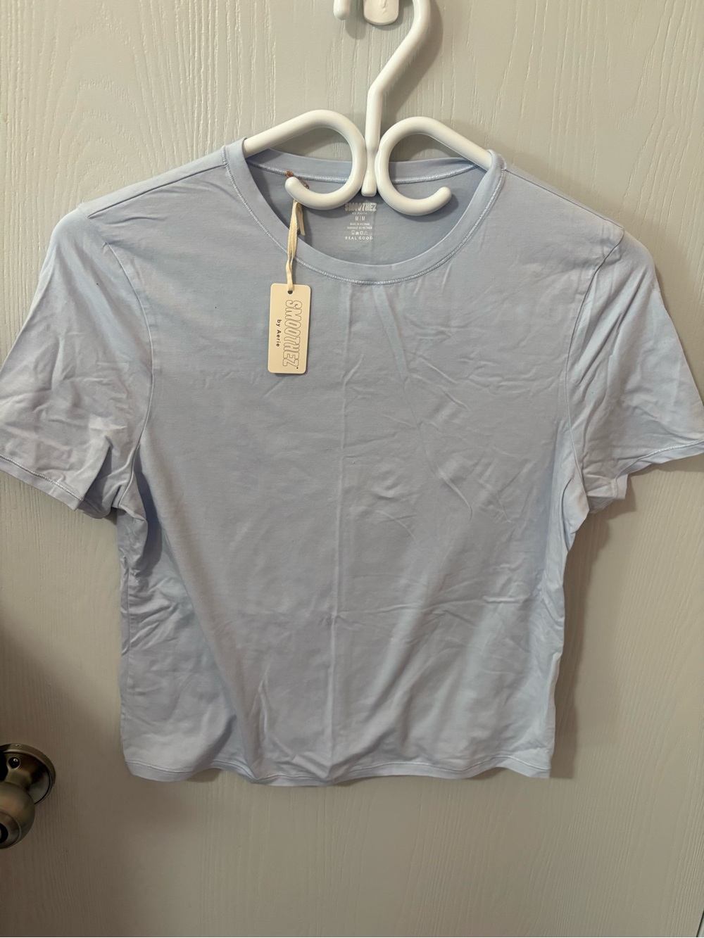 NWT aerie blue smoothez t shirt size medium